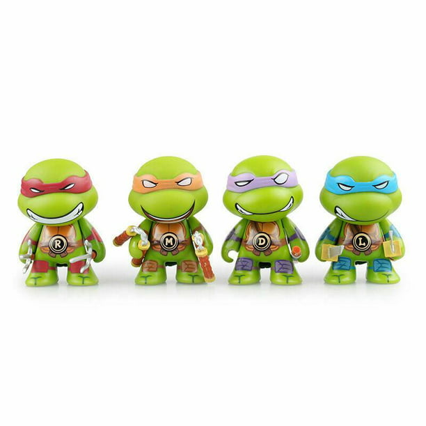 4PCS TMNT Teenage Mutant Ninja Turtles Action Figures Anime Movie Kids Toys Gift